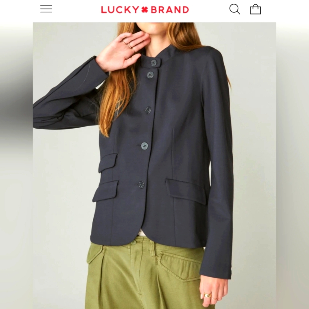 Lucky Brand Navy Blue Blazer